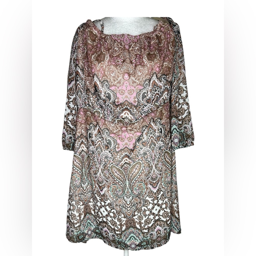 Wrangler Brown and Pink Dress/Shirt